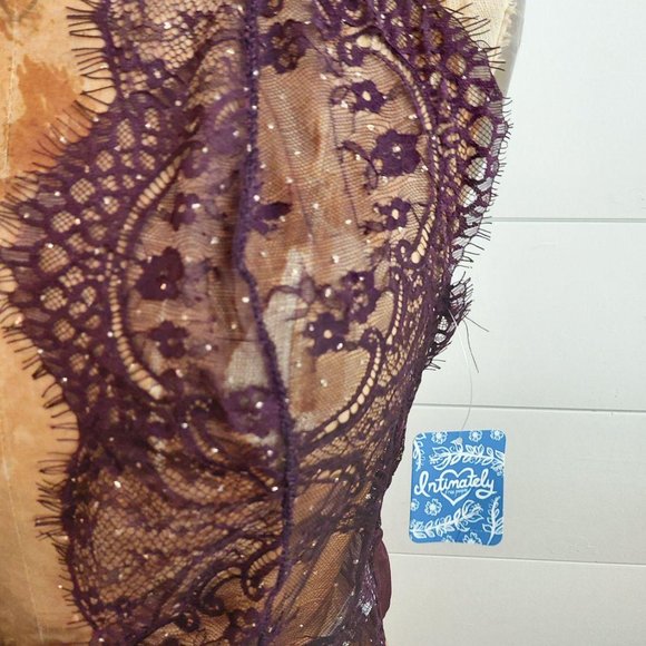 Free People Show Off Bodysuit in Fig Combo NEW - Picture 6 of 8